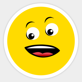 Emoji - surprised face Sticker